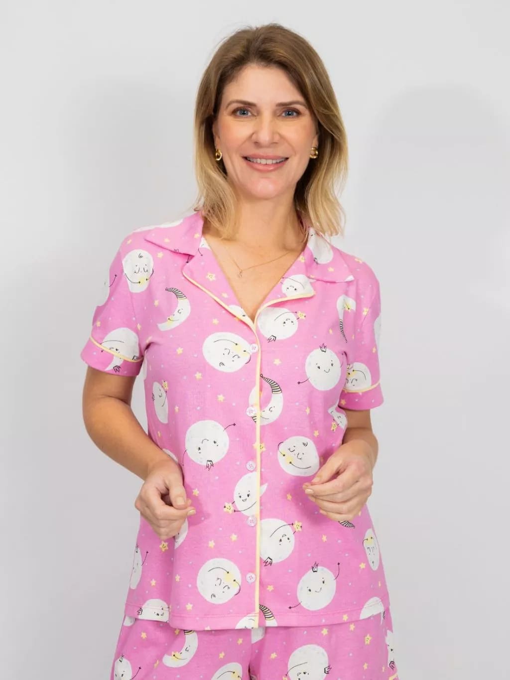 Pijama Americano Algodão Lua