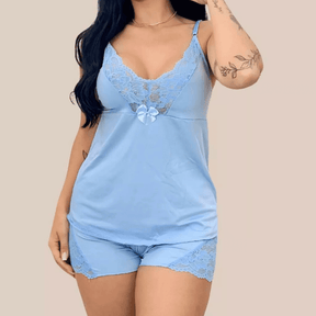 KIT 02 Pijamas Baby Doll com Renda