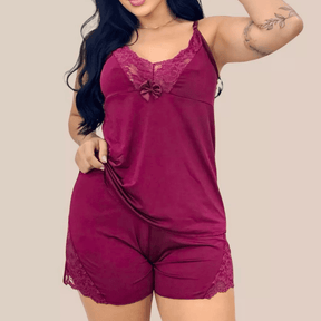 KIT 02 Pijamas Baby Doll com Renda