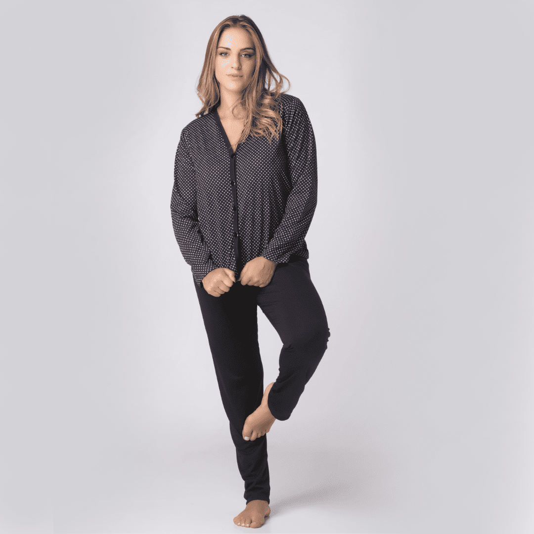 Pijama Longo em Viscose- Compre 1 Leve 2